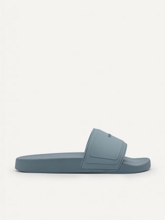 Billie Casual Slides Slate Blue | PEDRO Womens Flats