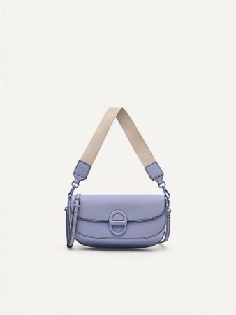 Jean Leather Shoulder Bag Violet | PEDRO Womens Shoulder Bags