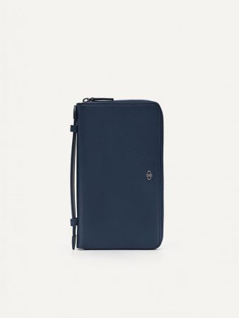 Leather Wallet Organiser Navy | PEDRO Mens Travel Accessories