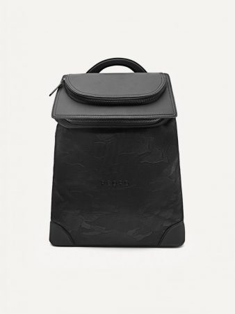 Snap Large Backpack Black | PEDRO Mens Backpacks