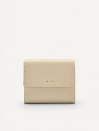 Studio Leather Tri-Fold Wallet Sand | PEDRO Womens Wallets