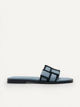 Woven Sandals Blue | PEDRO Womens Flats