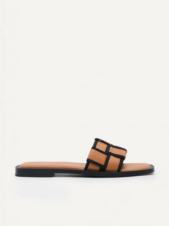 Woven Sandals Camel | PEDRO Womens Flats