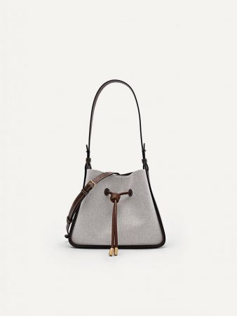 Yasmin Linen Bucket Bag Multi | PEDRO Womens Bucket Bags