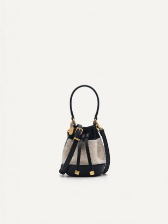 Mini Bucket Pouch with Long Strap Black | PEDRO Womens Pouches
