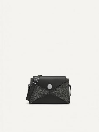 Orb Shoulder Envelope Bag Black | PEDRO Womens Shoulder Bags