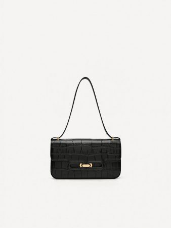 Studio Kate Leather Envelope Bag Black | PEDRO Womens Shoulder Bags